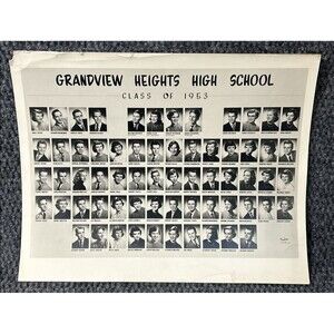 1953 Grandview Heights High School OH Columbus by Parker Class Photo 14x11 Land